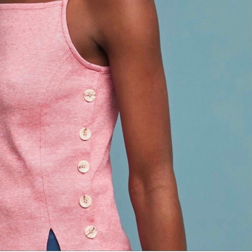 Anthropologie Meadow Rue Pantego Button Tank